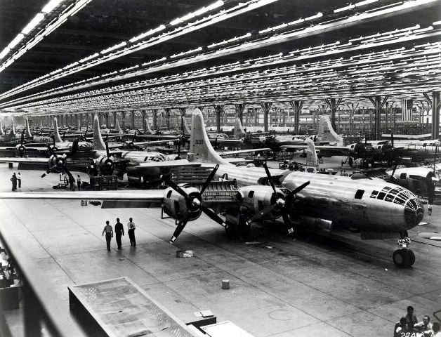 B-29 Bomber Production Line